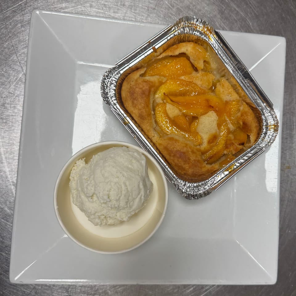 Indulge in Our Peach Cobbler